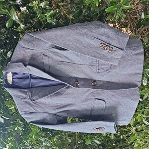 Boys Size 4 Gray Blue Blazer with Button Details Cat & Jack